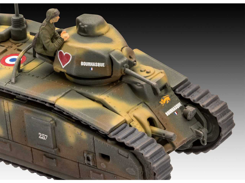 Plastikový model tanku Revell 03278 Char B.1 bis, Renault FT.17 (1:76) | pkmodelar.cz