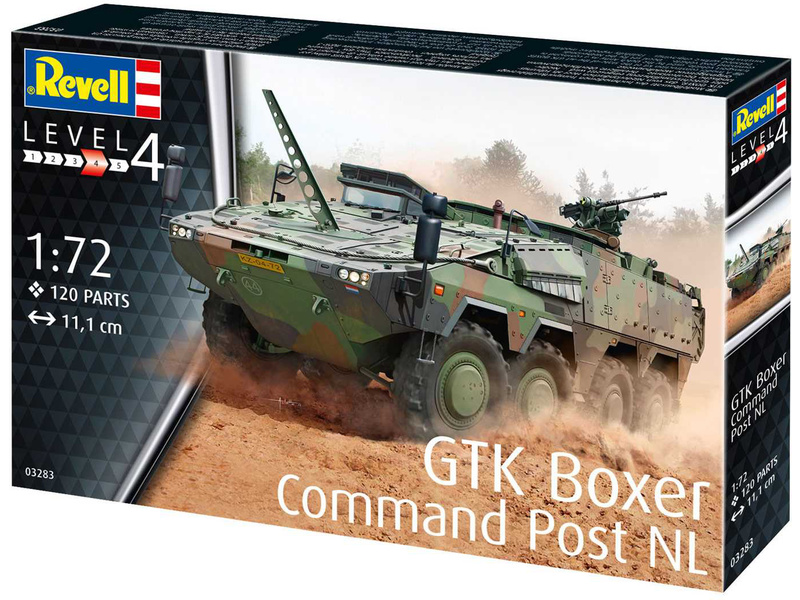 Plastikový model vojenské techniky Revell 03283 GTK Boxer Command Post NL (1:72) | pkmodelar.cz