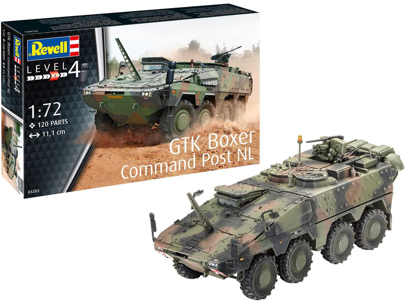 Plastikový model vojenské techniky Revell 03283 GTK Boxer Command Post NL (1:72) | pkmodelar.cz