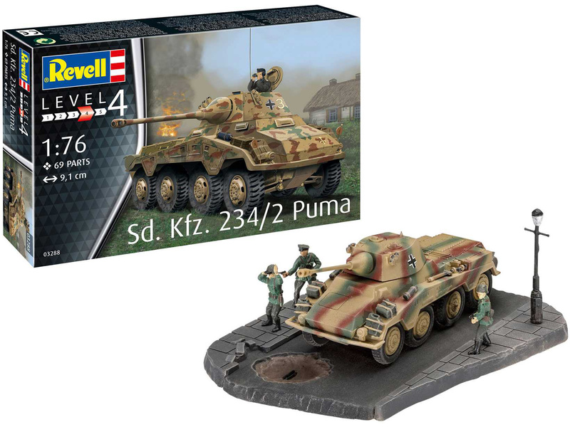 Plastikový model tanku Revell 03288 Sd.Kfz. 234/2 Puma (1:76) | pkmodelar.cz