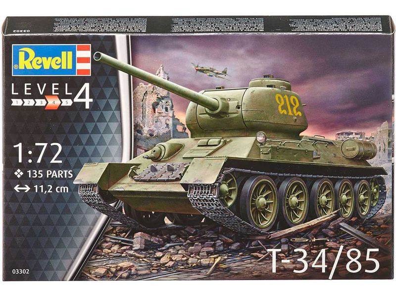 Plastikový model tanku Revell 03302 Tank T-34/85 (1:72) | pkmodelar.cz