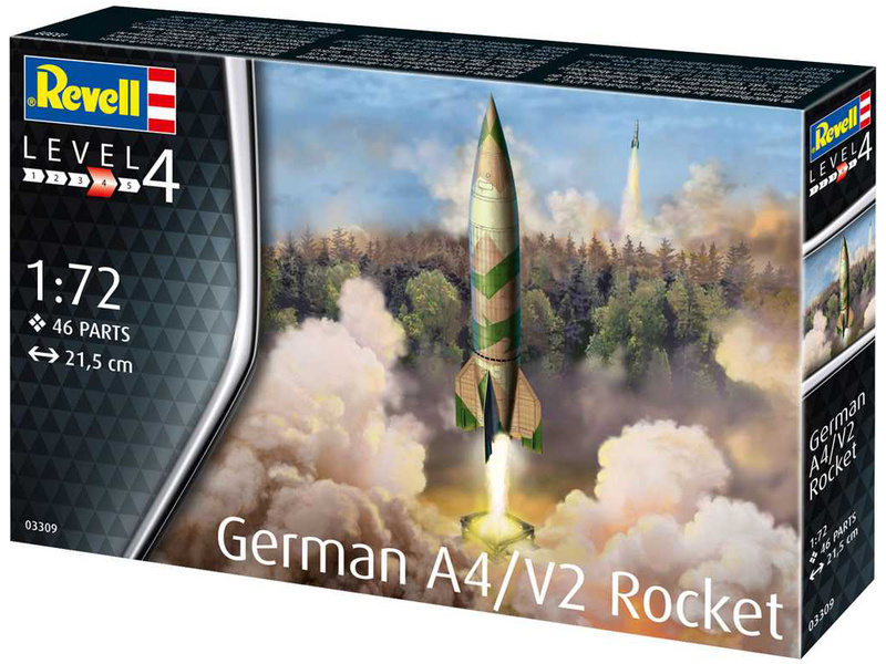 Plastikový model vojenské techniky Revell 03309 německá raketa A4/V2 (1:72) | pkmodelar.cz