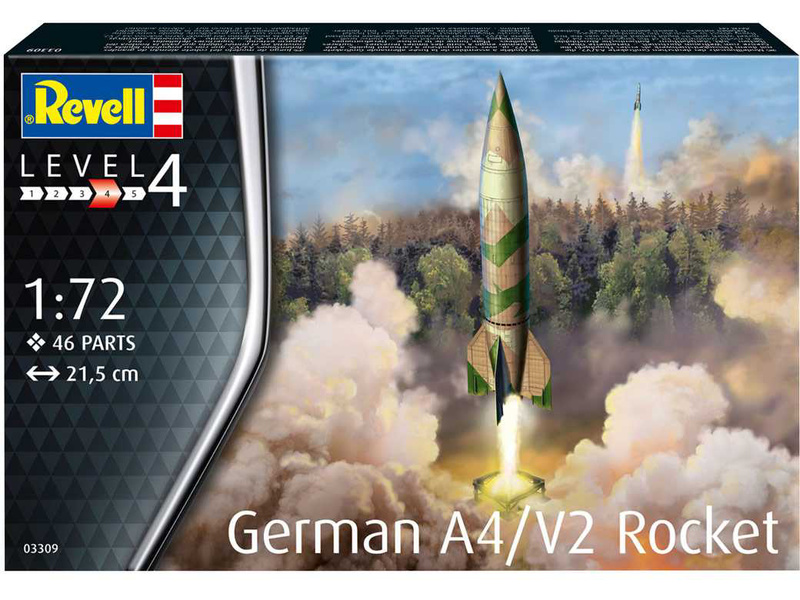 Plastikový model vojenské techniky Revell 03309 německá raketa A4/V2 (1:72) | pkmodelar.cz