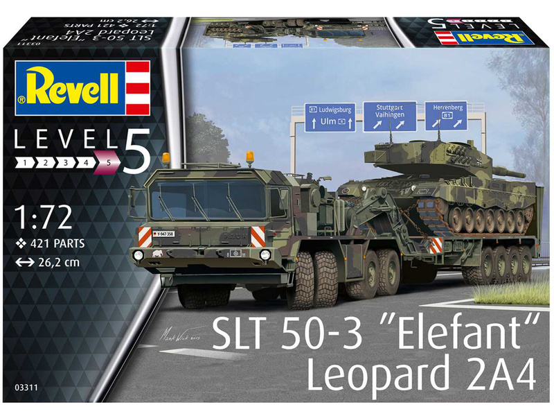 Plastikový model vojenské techniky Revell 03311 SLT 50-3 Elefant a Leopard 2A4 (1:72) | pkmodelar.cz