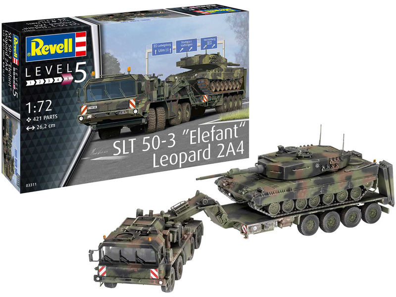 Plastikový model vojenské techniky Revell 03311 SLT 50-3 Elefant a Leopard 2A4 (1:72) | pkmodelar.cz