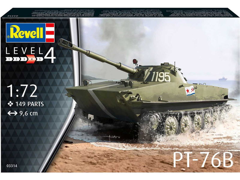Plastikový model tanku Revell 03314 PT-76B (1:72) | pkmodelar.cz