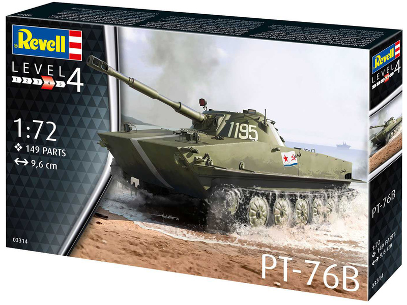 Plastikový model tanku Revell 03314 PT-76B (1:72) | pkmodelar.cz