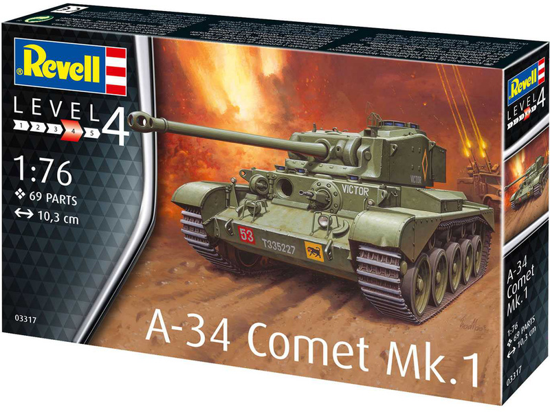 Revell Comet A-34 Mk.1 (1:76) | pkmodelar.cz