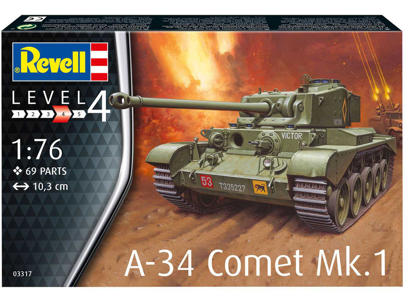 Revell Comet A-34 Mk.1 (1:76) | pkmodelar.cz