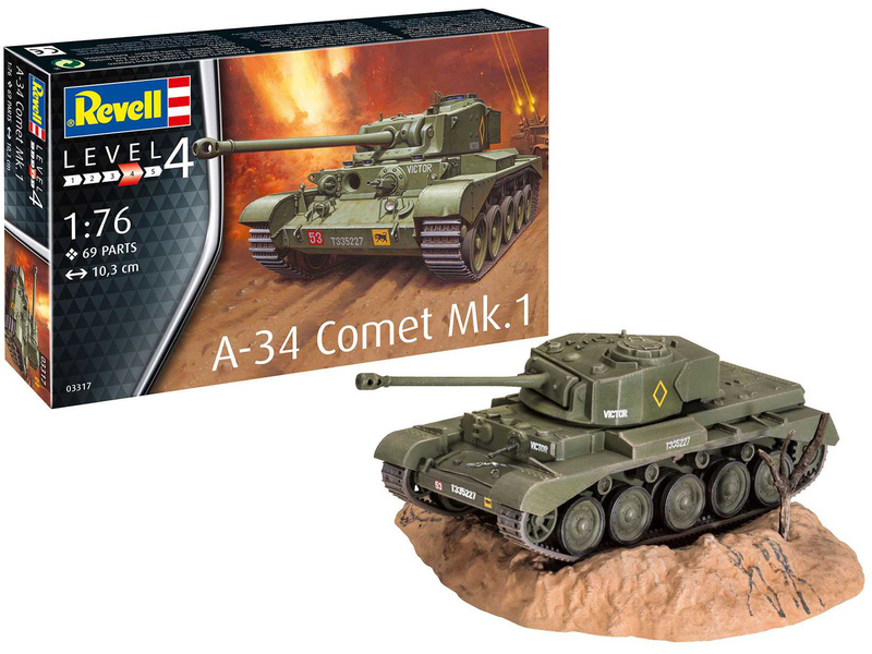 Revell Comet A-34 Mk.1 (1:76) | pkmodelar.cz