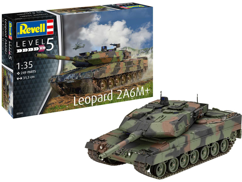 Revell Leopard 2 A6M+ (1:35) | pkmodelar.cz