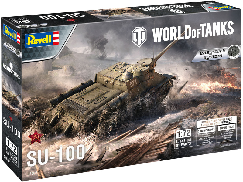 Revell SU-100 (1:72) (World of Tanks) | pkmodelar.cz