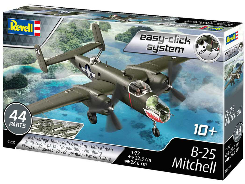 Plastikový model letadla Revell 03650 EasyClick B-25 Mitchel (1:72) | pkmodelar.cz