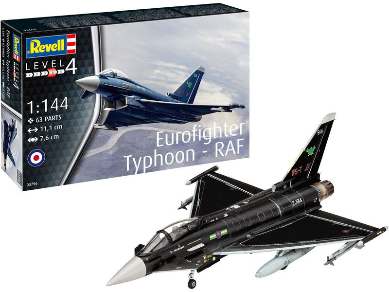 Revell Eurofighter Typhoon RAF (1:144) | pkmodelar.cz