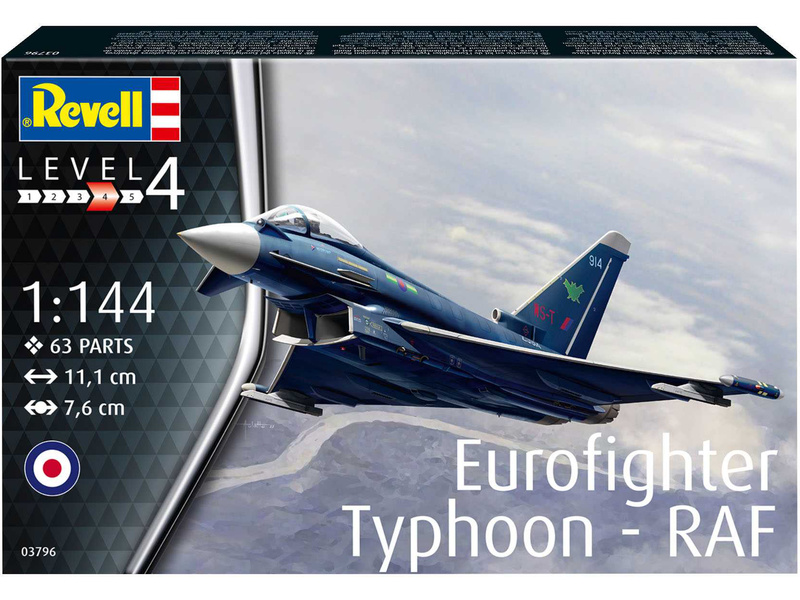 Revell Eurofighter Typhoon RAF (1:144) | pkmodelar.cz