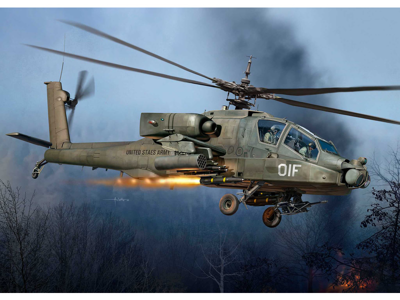 Revell Boeing AH-64A Apache (1:72) | pkmodelar.cz