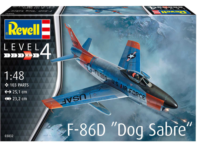 Revell 03832  North American F-86D Dog Sabre (1:48) | pkmodelar.cz