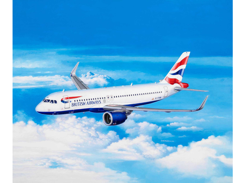 Plastikový model letadla Revell 03840 Airbus A320neo British Airways (1:144) | pkmodelar.cz