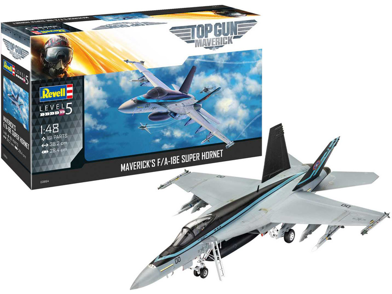 Plastikový model letadla Revell 03864 Boeing F/A-18E Super Hornet Top Gun (1:48) | pkmodelar.cz