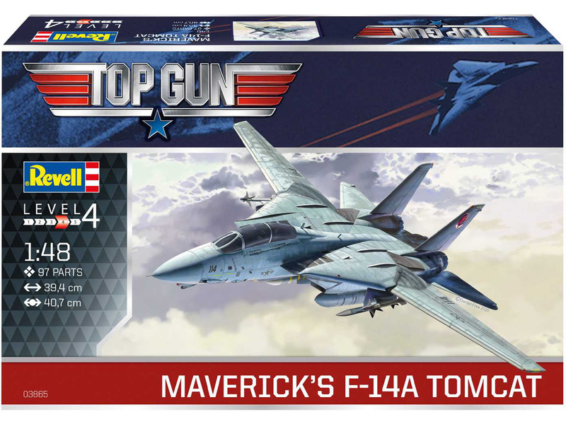 Plastikový model letadla Revell 03865 Maverick's F-14A Tomcat Top Gun (1:48) | pkmodelar.cz