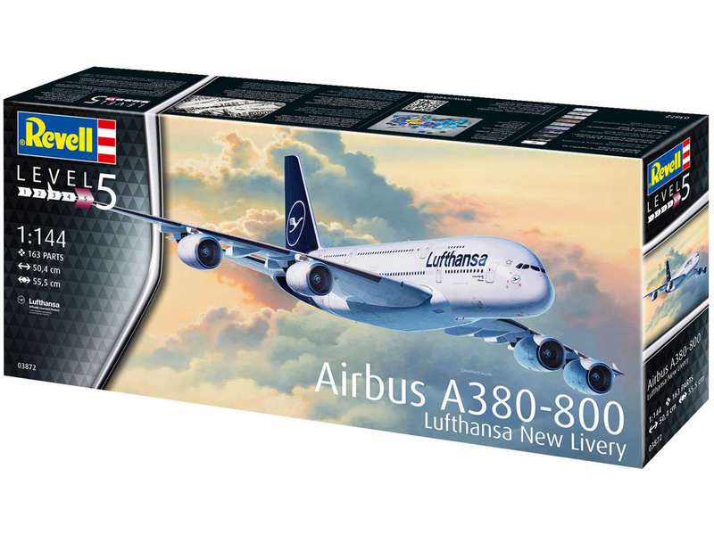 Revell Airbus A380-800 Lufthansa New Livery (1:144) | pkmodelar.cz