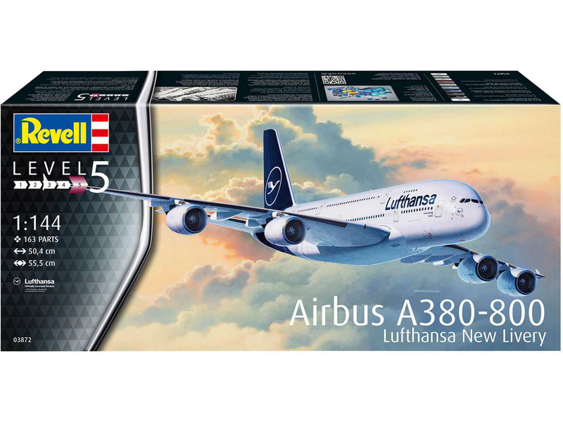 Revell Airbus A380-800 Lufthansa New Livery (1:144) | pkmodelar.cz