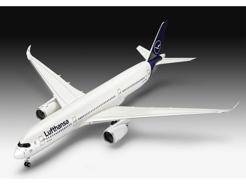 Plastikový model letadla Revell 03881 Airbus A350-900 Lufthansa New Livery (1:144)