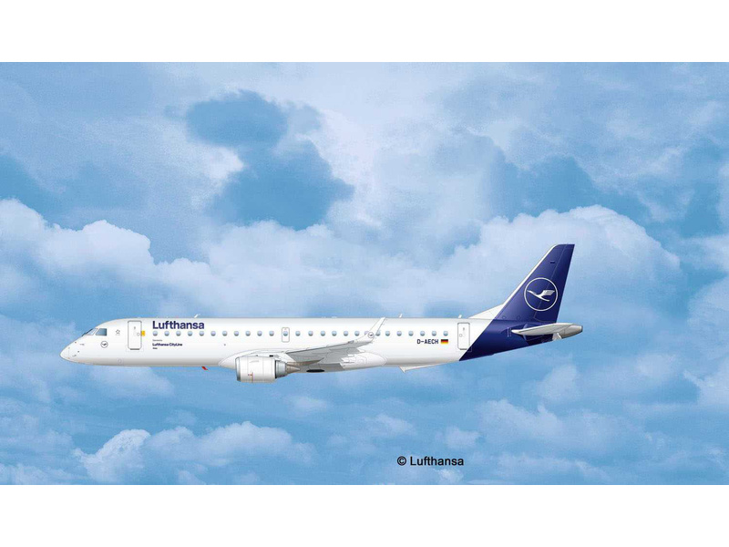 Plastikový model letadla Revell 03883 Embraer 190 Lufthansa New Livery (1:144) | pkmodelar.cz