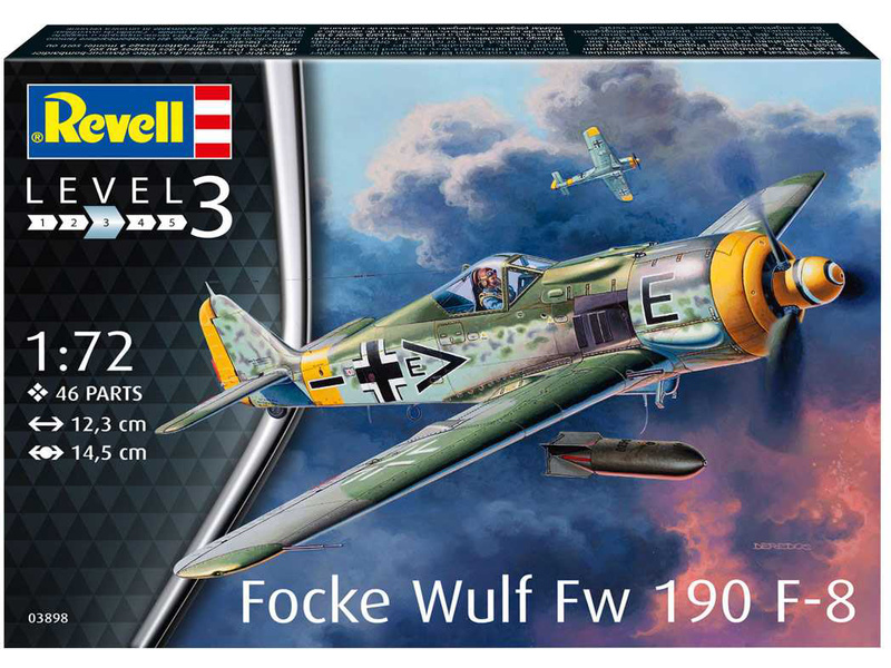 Plastikový model letadla Revell 03898 Focke Wulf Fw190 F-8 (1:72) | pkmodelar.cz