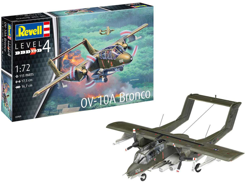 Plastikový model letadla Revell 03909 North American Rockwell OV-10A Bronco (1:72) | pkmodelar.cz