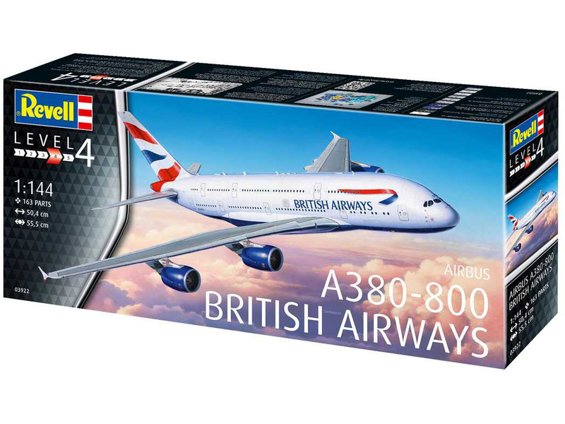 Plastikový model letadla Revell 03922 Airbus A380-800 British Airways (1:144) | pkmodelar.cz