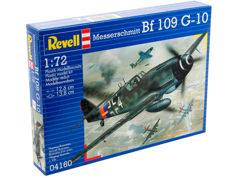 Plastikový model letadla Revell 04160 Messerschmitt Bf109 G-10 (1:72) | pkmodelar.cz