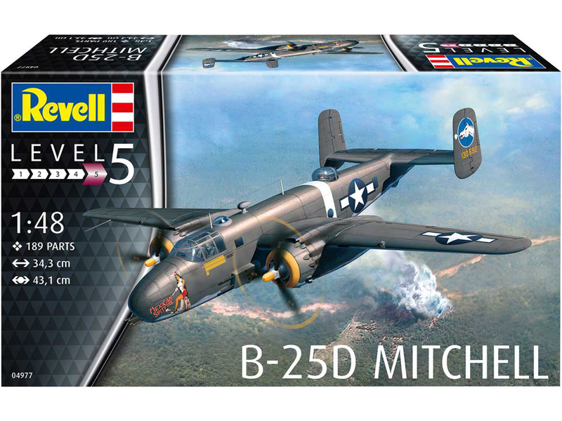 Plastikový model letadla Revell 04977 North American B-25D Mitchell (1:48) | pkmodelar.cz