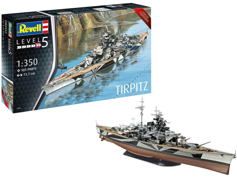 Revell Battleship Tirpitz (1:350) | pkmodelar.cz