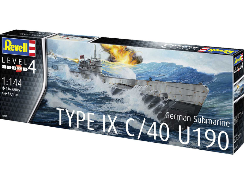 Revell German Submarine Type IX C/40 (U190) (1:144) | pkmodelar.cz