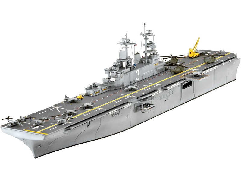 Revell 05178 USS WASP CLASS Assault Carrier (1:700) Plastikový model | pkmodelar.cz