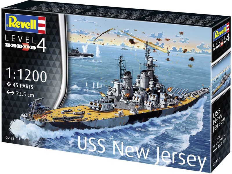 Revell USS New Jersey (1:1200) | pkmodelar.cz