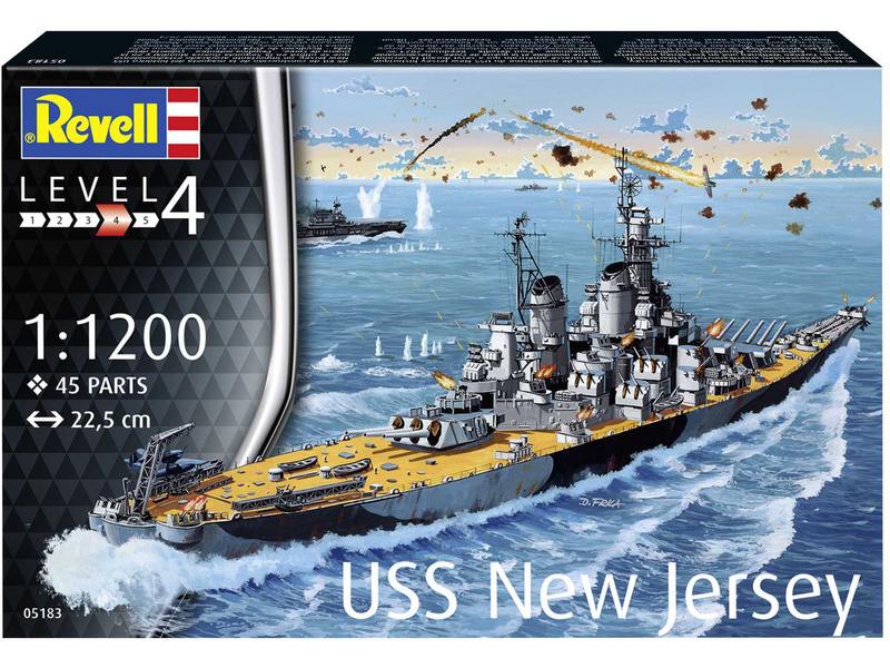 Revell USS New Jersey (1:1200) | pkmodelar.cz