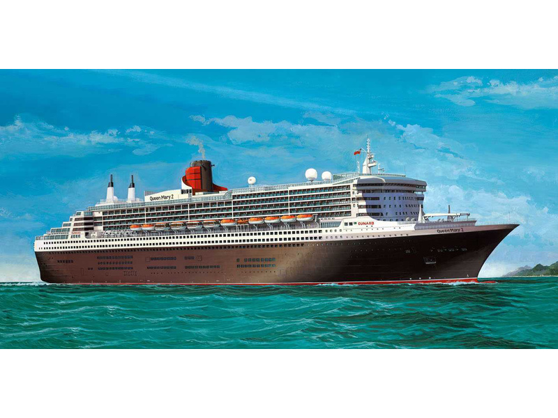 Plastikový model lodě Revell 05199 Queen Mary 2 Platinum Edition (1:400) | pkmodelar.cz