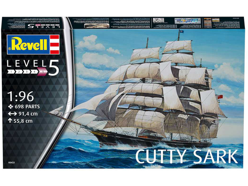 Plastikový model lodě Revell 05422 Model plachetnice Cutty Sark 1:96 | pkmodelar.cz