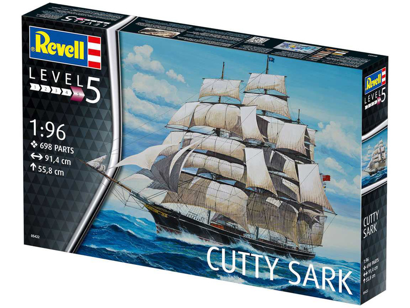 Plastikový model lodě Revell 05422 Model plachetnice Cutty Sark 1:96 | pkmodelar.cz