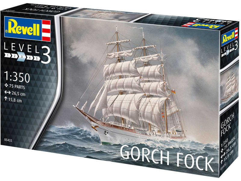 Revell Gorch Fock (1:350) | pkmodelar.cz