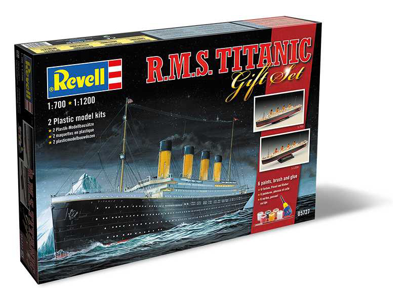 Plastikový model lodě Revell 05727 Titanic (1:700 + 1:1200) giftset | pkmodelar.cz