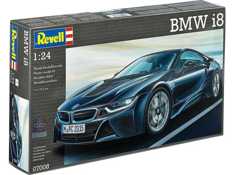 Plastikový model auta Revell 07008 BMW i8 1:24 | pkmodelar.cz