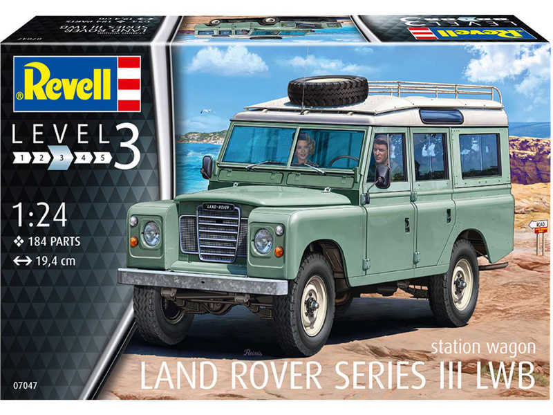 Plastikový model auta Revell 07047 Land Rover Series III (1:24) | pkmodelar.cz