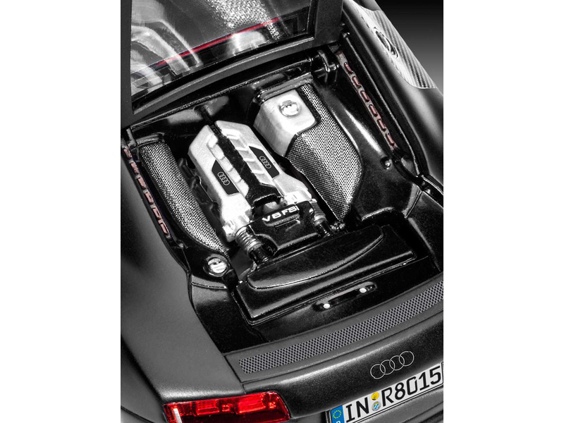 Plastikový model auta Revell 07057 Audi R8 černé (1:24) | pkmodelar.cz