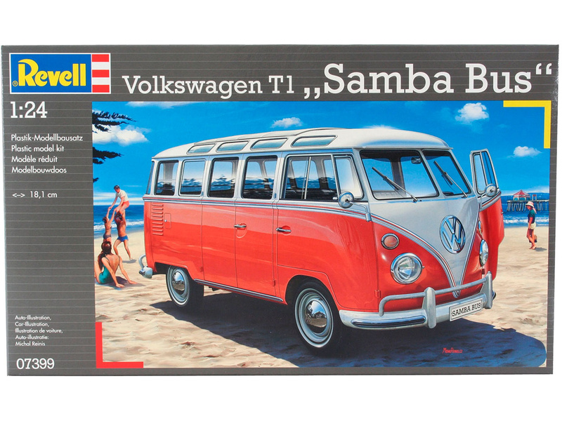 Plastikový model auta Revell 07399 VW T1 SAMBA BUS (1:24) | pkmodelar.cz