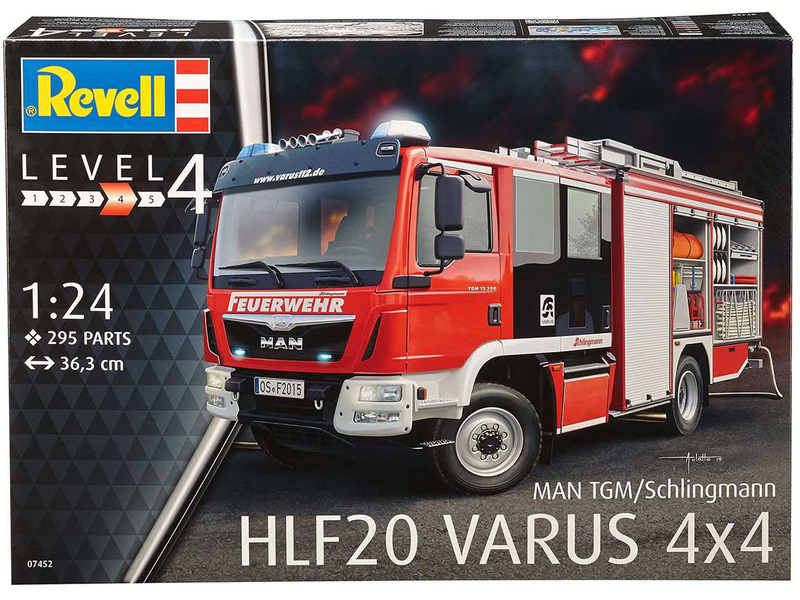 Plastikový model auta Revell 07452 Schlingmann HLF 20 MAN TGM (1:24) | pkmodelar.cz