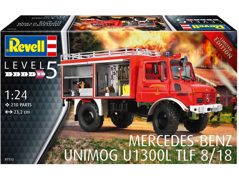 Revell 07512 Mercedes-Benz Unimog U 1300 L TLF 8/18 (1:24) | pkmodelar.cz