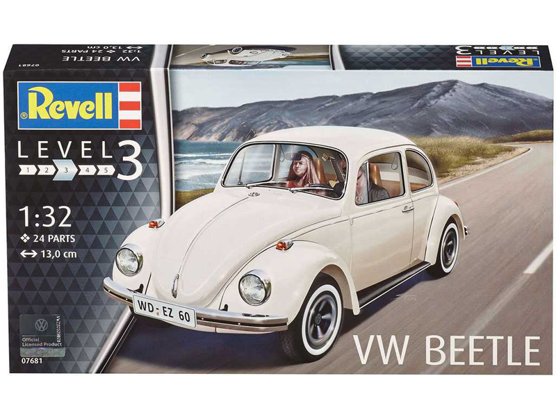Plastikový model auta v měřítku 1:32 na slepování  Revell 07681 VW Beetle 1:32 | pkmodelar.cz